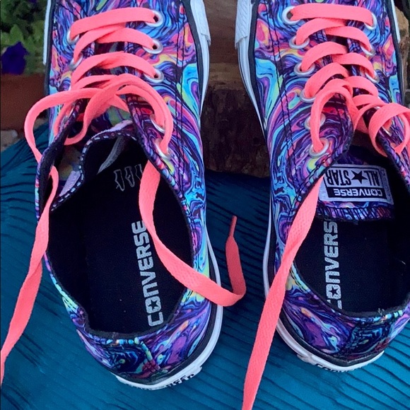 Psychedelic / Hippy Chick Converse Sz 7 - Picture 15 of 16